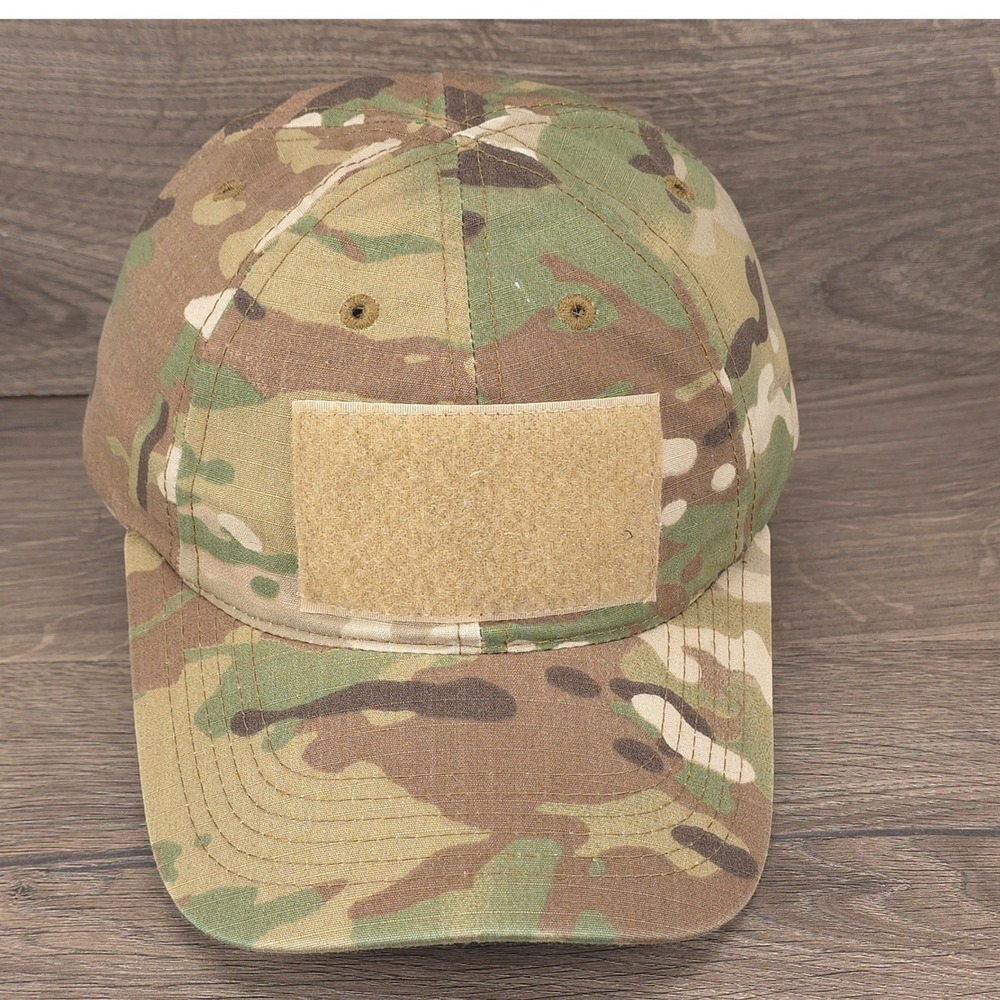 Grunt Style Hat Cap Mens Strapback Camo Multicam Patch Tactical Military Veteran
